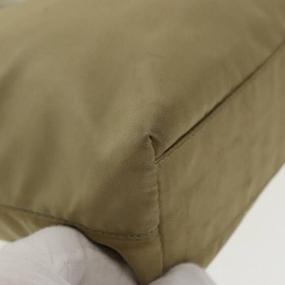 PRADA Tote Bag Nylon Beige Silver - Picture 14 of 16